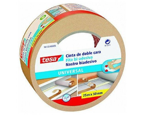 CINTA ADHESIVA UNIVERSAL DOBLE CARA ESPECIAL MOQUETAS 50MM.X25M. TESA 56172-00005-12 (MIN6) (Espera 4 dias)