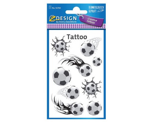 SOBRE CON 1 HOJA 76X120MM Y 9 PEGATINAS TATOO BALONES AVERY 56740 (Espera 4 dias)