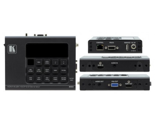 Kramer Electronics 860 extensor audio/video Negro (Espera 4 dias)