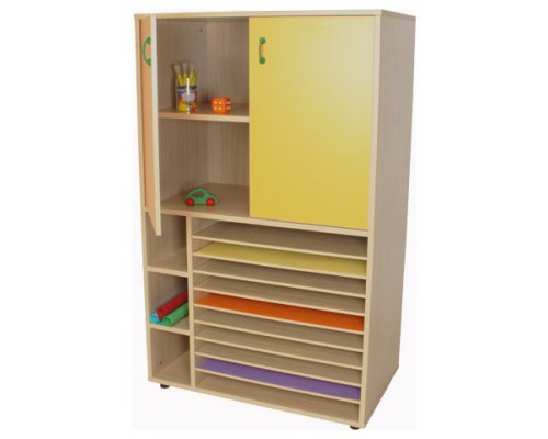 MUEBLE CARTULINERO Y ARMARIO (ANCHO 90 CM) HAYA MOBEDUC 602211HPS18 (Espera 4 dias)