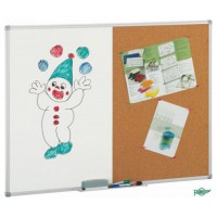 PIZARRA CORCHO / BLANCA DE DOBLE USO 90X120 CM FAIBO 603-3T (Espera 4 dias)-24SX PIZARRA CORCHO / BLANCA DE DOBLE USO 90X120 CM FAIBO 603-3T (Espera 4 dias)