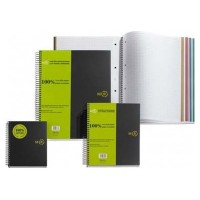 CUADERNO 100% RECICLADO NB-4 A4 120HOJAS TAPAS POLIPROPILENO MIQUELRIUS 6038 (Espera 4 dias)