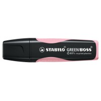 MARCADOR FLUORESCENTE GREEN BOSS PASTEL RUBOR ROSA STABILO 6070/129 (MIN10) (Espera 4 dias)