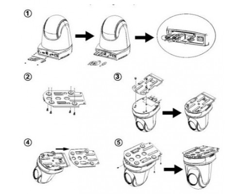 AVER ACCESORIES DL30 AND DL10 CEILING-MOUNT KIT  CEILING-MOUNT KIT BRACKETS FOR DL30 AND DL10 (60S5000000AB) (Espera 4 dias)