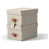 PACK 2 CAJAS DE ALMACENAMIENTO CART&Oacute;N PEQUE&Ntilde;A COLOR BEIGE LEITZ 61470012 (Espera 4 dias)