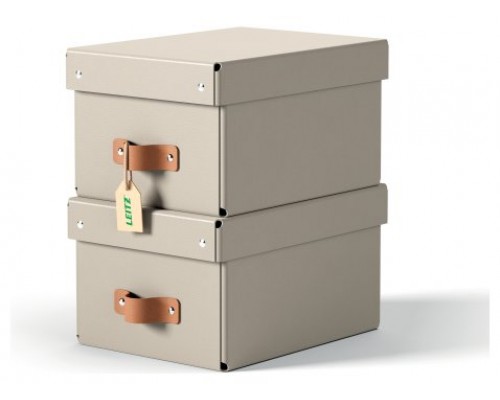 PACK 2 CAJAS DE ALMACENAMIENTO CARTÓN PEQUEÑA COLOR BEIGE LEITZ 61470012 (Espera 4 dias)-SX9 PACK 2 CAJAS DE ALMACENAMIENTO CARTÓN PEQUEÑA COLOR BEIGE LEITZ 61470012 (Espera 4 dias)