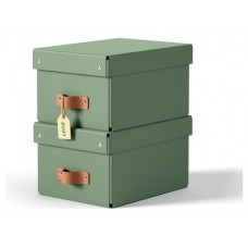 PACK 2 CAJAS DE ALMACENAMIENTO CART&Oacute;N PEQUE&Ntilde;A COLOR VERDE LEITZ 61470050 (Espera 4 dias)