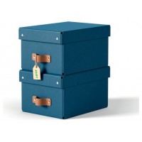 PACK 2 CAJAS DE ALMACENAMIENTO CART&Oacute;N PEQUE&Ntilde;A COLOR AZUL LEITZ 61470068 (Espera 4 dias)