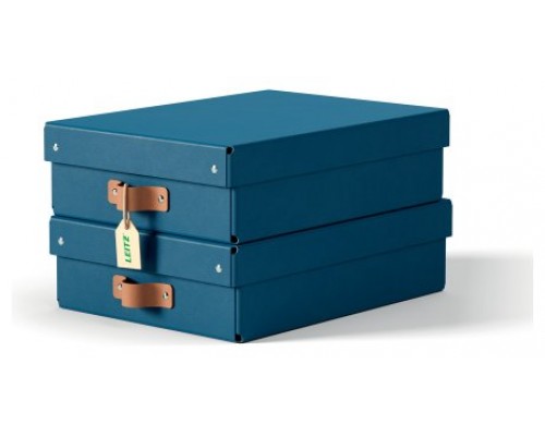 PACK 2 CAJAS DE ALMACENAMIENTO CARTÓN MEDIANA BAJA COLOR AZUL LEITZ 61480068 (Espera 4 dias)-SX8 PACK 2 CAJAS DE ALMACENAMIENTO CARTÓN MEDIANA BAJA COLOR AZUL LEITZ 61480068 (Espera 4 dias)