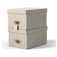 PACK 2 CAJAS DE ALMACENAMIENTO CART&Oacute;N MEDIANA COLOR BEIGE LEITZ 61490012 (Espera 4 dias)