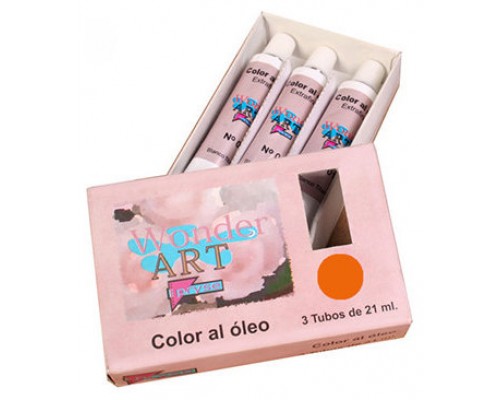 CAJA 3 TUBOS 21ML. ÓLEO Nº.18 BERMELLÓN WONDER ART BY PRYSE 6250018 (Espera 4 dias)