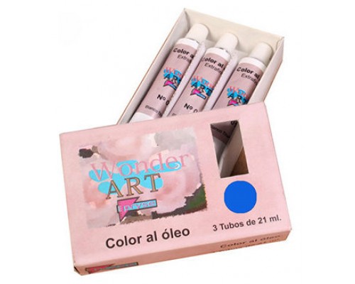 CAJA 3 TUBOS 21ML. ÓLEO Nº.28 AZUL ULTRAMARINO WONDER ART BY PRYSE 6250028 (Espera 4 dias)