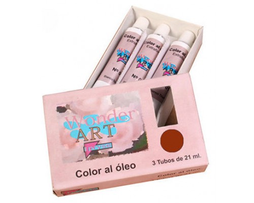 CAJA 3 TUBOS 21ML. ÓLEO Nº.36 SIENA TOSTADO WONDER ART BY PRYSE 6250036 (Espera 4 dias)