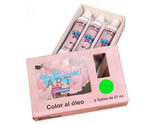 CAJA 3 TUBOS 21ML. ÓLEO Nº.48 VERDE SAVIA WONDER ART BY PRYSE 6250048 (Espera 4 dias)