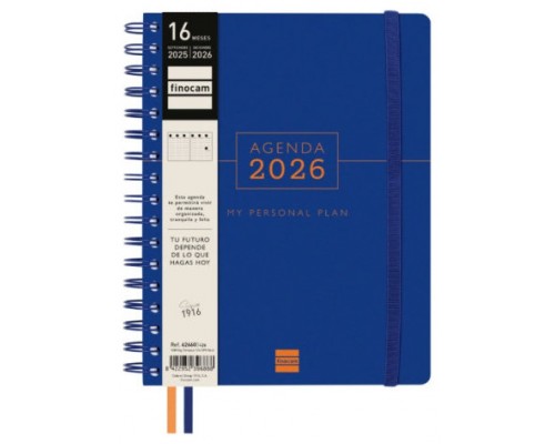 AGENDA 16 MESES SEPTIEMBRE 2025-DICIEMBRE 2026 TEMPUS 4º 155X212 SEMANA VISTA VERTICAL AZUL+ FINOCAM 626600426 (Espera 4 dias)