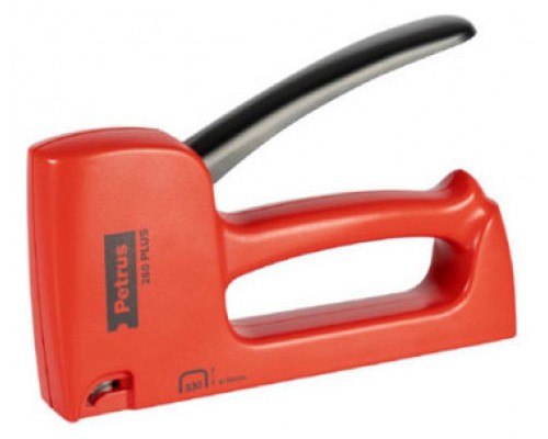 CLAVADORA MODELO 260 PLUS (GRAPAS 530/4-6-8-10 MM) COLOR ROJO PETRUS 628993 (Espera 4 dias)