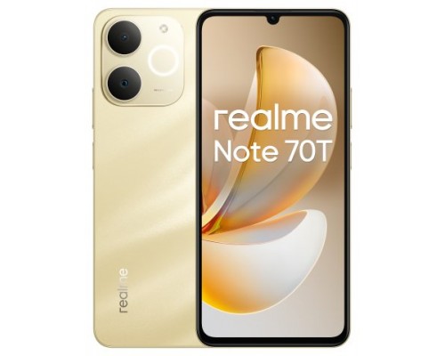 realme Note 70T 17,1 cm (6.74") SIM doble Android 15 4G USB Tipo C 4 GB 128 GB 6000 mAh Oro (Espera 4 dias)