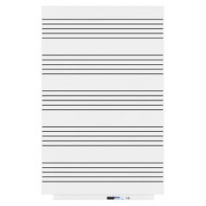 PIZARRA SKINMUSIC 75X115CM LACADA BLANCO CON PENTAGRAMA ROCADA 6420RM (Espera 4 dias)