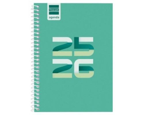 AGENDA ESCOLAR 2025-2026 COOL 8º 120X164 SEMANA VISTA HORIZONTAL VERDE+ FINOCAM 645000926 (Espera 4 dias)