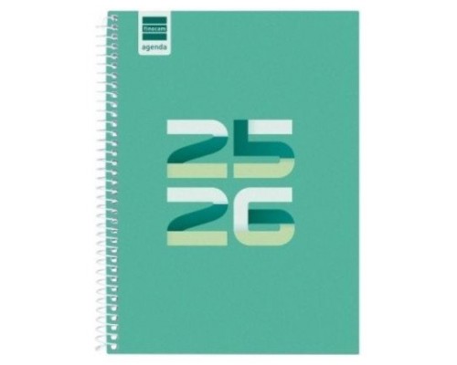 AGENDA ESCOLAR 2025-2026 COOL 4º 155X212 SEMANA VISTA HORIZONTAL VERDE+ FINOCAM 645040926 (Espera 4 dias)