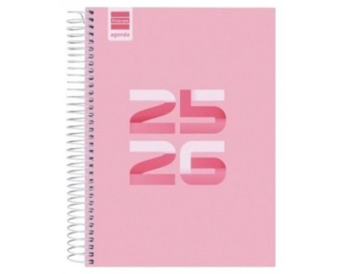 AGENDA ESCOLAR 2025-2026 COOL 4º 155X212 1DIA PAGINA ROSA+ FINOCAM 645060426 (Espera 4 dias)