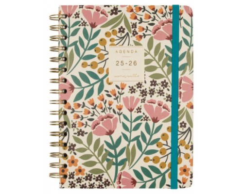 AGENDA ESCOLAR 2025-2026 MONIQUILLA E10-155X212 SEMANA VISTA HORIZONTAL JARDIN+ FINOCAM 646010226 (Espera 4 dias)