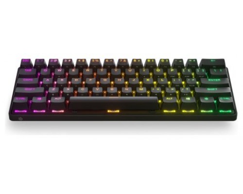 Steelseries Apex Pro Mini Wireless teclado USB + RF Wireless + Bluetooth QWERTY Inglés de EE. UU. Negro (Espera 4 dias)