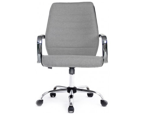 EQUIP SILLA DE OFICINA RESPALDO MEDIO COLOR GRIS DISEÑO ERGONOMICO