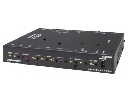 CRESTRON 4X2 4K60 4:4:4 HDR AV SWITCHER (HD-MD4X2-4KZ-E) 6511307 (Espera 4 dias)