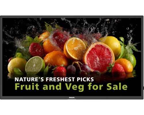 PHILIPS 24x7 ( ANDROID 11 SoC) 65" D-LINE, UHD, 600CD, 24/7 LANDSCAPE & PORTRAIT, ANDROID 14, MEDIAPLAYER, FULL FAILOVER, WIFI & BT, WAVE READY (65BDL5050D/00) (Espera 4 dias)