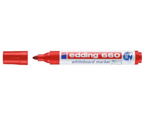 MARCADOR PIZARRA BLANCA 660 1,5-3MM ROJO EDDING 660-02 (MIN10) (Espera 4 dias)