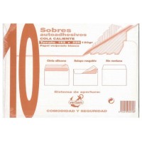 PAQUETES DE 10 SOBRES BLANCO VERJURADO 162X229 120 GRS. SAM 664930 (Espera 4 dias)