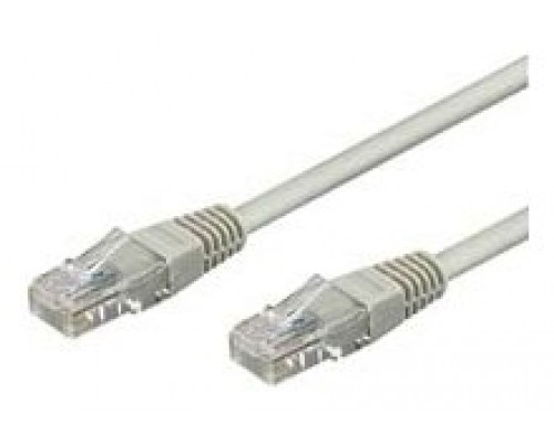 Cable de red UTP Phasak Cat. 6 CU 0,50 m. gris