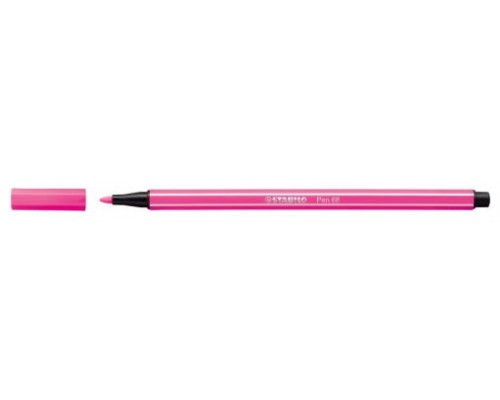 ROTULADOR PUNTA FIBRA MEDIA 1MM. PEN 68 ROSA NEON STABILO 68/056 (MIN10) (Espera 4 dias)