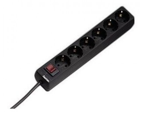 REGLETA ALIMENTACION HAMA CON 6 TOMAS INTERRUPTOR 1,4m