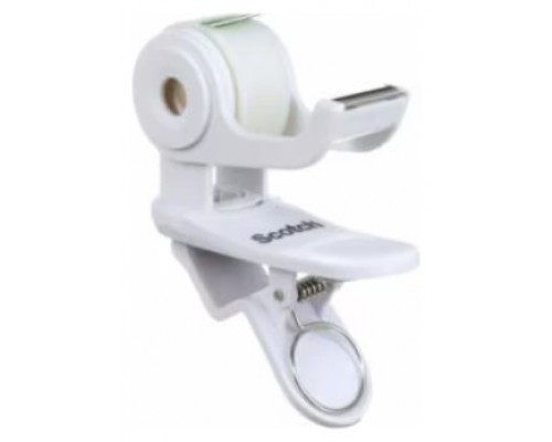 DISPENSADOR CLIP&TWIST C19 BLANCO CON ROLLO CINTA INVISIBLE 19MM X 8,89M MAGIC C19-CLIP-WH-EMEA SCOTH 7012754545 (Espera 4 dias)