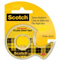 ROLLO CINTA ADHESIVA DOBLE CARA 12,7MM X 6,3M CON DISPENSADOR 136D SCOTH 7100276528 (Espera 4 dias)