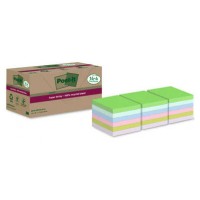 PACK 14+4 BLOCS 90 HOJAS NOTAS RECICLADAS ADHESIVAS 76X76MM SUPER STICKY COLORES SURTIDOS 654 RSSCOL14+4 POST-IT 7100284782 (Espera 4 dias)