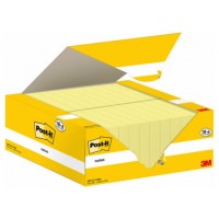 PACK 18+6 BLOCS 100 HOJAS NOTAS ADHESIVAS 38X51MM CANARY YELLOW CAJA CARTÓN 653-CY-VP24 POST-IT 7100317764 (Espera 4 dias)