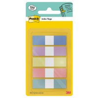 BLISTER DISPENSADOR 100 MARCADORES INDEX 23,8X43,2MM 5 COLORES PASTEL 683-5 POST-IT 7100396601 (Espera 4 dias)