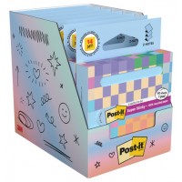 DISPENSADOR DE CARTON 90 HOJAS Z-NOTES RECICLADO SUPER STICKY 76X76 MM AZUL LAVADO R330-1RSSB POST-IT 7100399315 (Espera 4 dias)