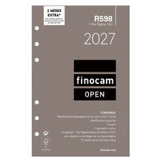 RECAMBIO ANUAL 2027 R598 OPEN500 117X181MM DIA PAGINA FINOCAM 711670027 (Espera 4 dias)