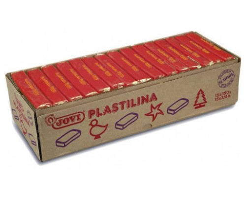 CAJA 15 PASTILLAS PLASTILINA 350 G - ROJO JOVI 7205 (Espera 4 dias)