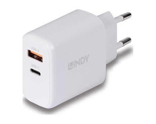 Lindy 73428 cargador de dispositivo móvil Universal Blanco Corriente alterna Carga rápida Interior (Espera 4 dias)-SX16 Lindy 73428 cargador de dispositivo móvil Universal Blanco Corriente alterna Carga rápida Interior (Espera 4 dias)
