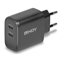 Lindy 73438 cargador de dispositivo m&oacute;vil Universal Negro Corriente alterna Carga r&aacute;pida Interior (Espera 4 dias)