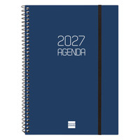 AGENDA 2027 BASIC OPAQUE E10 155X212MM SEMANA VISTA HORIZONTAL AZUL FINOCAM 742761027 (Espera 4 dias)-4SX AGENDA 2027 BASIC OPAQUE E10 155X212MM SEMANA VISTA HORIZONTAL AZUL FINOCAM 742761027 (Espera 4 dias)