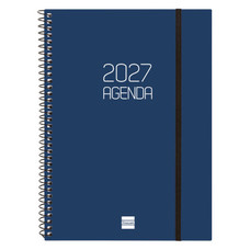AGENDA 2027 BASIC OPAQUE E10 155X212MM SEMANA VISTA HORIZONTAL AZUL FINOCAM 742761027 (Espera 4 dias)