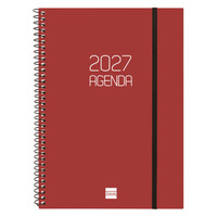 AGENDA 2027 BASIC OPAQUE E10 155X212MM SEMANA VISTA HORIZONTAL BURDEOS FINOCAM 742767427 (Espera 4 dias)-4SX AGENDA 2027 BASIC OPAQUE E10 155X212MM SEMANA VISTA HORIZONTAL BURDEOS FINOCAM 742767427 (Espera 4 dias)