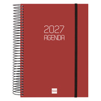 AGENDA 2027 BASIC OPAQUE E10 155X212MM DIA PAGINA BURDEOS FINOCAM 742917427 (Espera 4 dias)-6SX AGENDA 2027 BASIC OPAQUE E10 155X212MM DIA PAGINA BURDEOS FINOCAM 742917427 (Espera 4 dias)