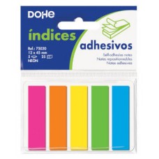 BLISTER 5 BLOCS DE 25 ÍNDICES EN 5 COLORES SURTIDOS NEON 12X45 DOHE 75020 (Espera 4 dias)